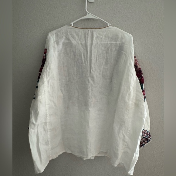 Johnny Was Annaliese Linen Top XXL - Picture 4 of 6